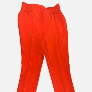 Nine West Orange Track Pants with Elastic Waistband